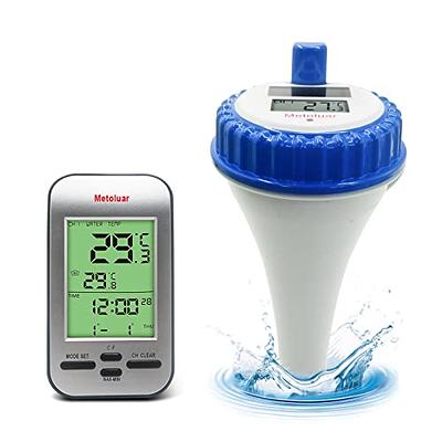 Pool Thermometer, Wireless Floating Easy Read, Solar Remote Digital Outdoor  Floating Thermometers for Swimming Pool, Bath Water, and Hot Tubs - Yahoo  Shopping