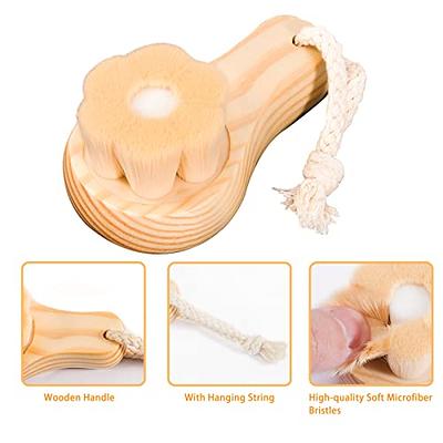 Silicone Facial Cleansing Brush 3 Designs, Beomeen 4 in 1 Handheld