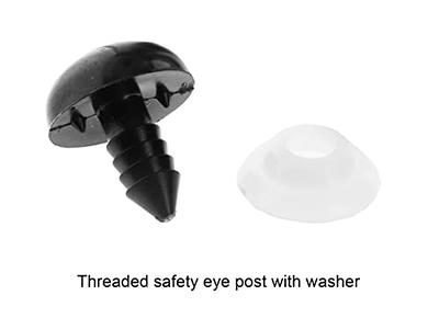 150 Pcs Arc Shape Plastic Safety Eyes Eyebrows 3 Sizes Craft