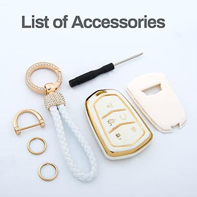  CARFIB for BMW Key Fob Cover Accessories Bling 3 4 5 6