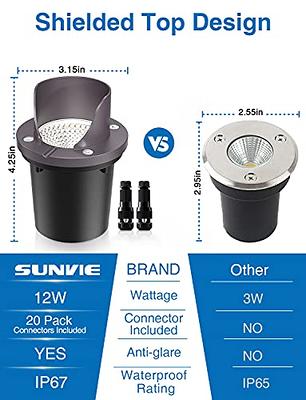 SUNVIE 12W LED Landscape Lighting Low Voltage (AC/DC 12V) Waterproof G