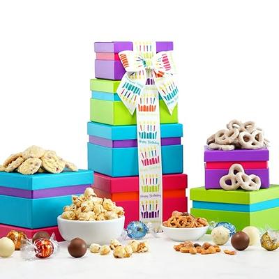 Broadway Basketeers Gourmet Chocolate Gift Tower - Birthday Snack