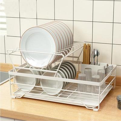 Dish Drying Rack - 1&2 Tier Dish Rack for Kitchen Counter with Drain Spout  - Yahoo Shopping