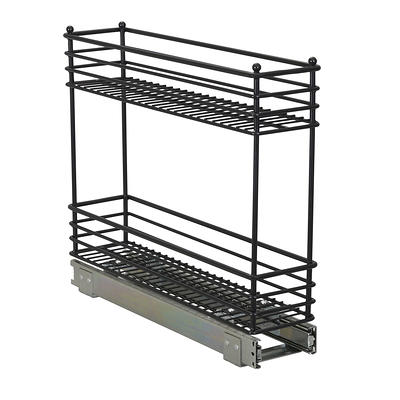 Household Essentials 5 Narrow Sliding Cabinet Organizer, Two Tier