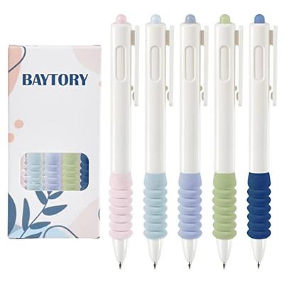 Temiary 5Pcs 0.5mm Retractable Aesthetic Gel Ink Pens, Cute Gel Pen No  Smudge for Journaling Note Taking, Fine Point Smooth Writing Pen for Home  School Office Supplies(Beige) - Yahoo Shopping