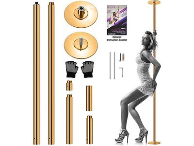 Professional Spinning Dancing Pole Set, Adjustable Height, Adjustable  Fitness Pole, Great for Training Dancing and Exercise, Comes with Complete  Set