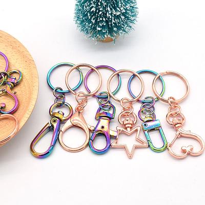 Gold Star Snap Clip Key Chain  Kawaii Star Snap Clip with Swivel