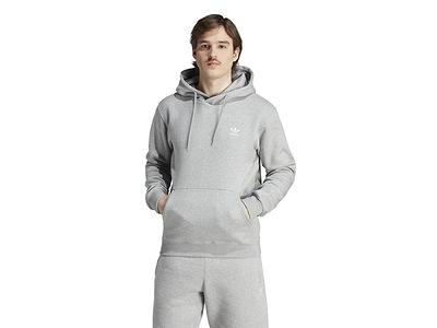 adidas Originals Trefoil Essentials Hoodie (Medium Grey Heather) Men\'s  Clothing - Yahoo Shopping