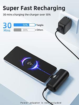 Taegila Portable Charger iPhone 15 Android USB C Power Bank 5000mAh, Mini  Battery Pack with Built-in Cable & LCD Display for iPhone 15/15 Plus/15  Pro/15 Pro Max, Samsung S22/23 Series, Huawei 