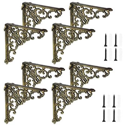 J Bracket for Floating Shelves - Black, Brass, Bronze, & White