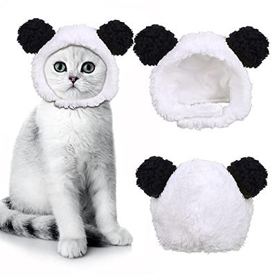 Adorable Soft Cat Hat Pet Headgear, Yarn Pet Cat Knitted Hat, Cat Dog Funny  Hat Cosplay Costume Dog Beanie, Warm Dog Ear Cover Winter Hat for Medium