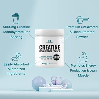 Creatine Monohydrate Powder 5G - Premium Creatine Supplement for Muscle  Growth