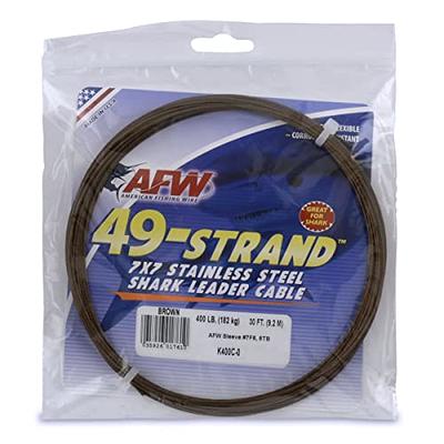 American Fishing Wire Surflon Micro Ultra, Nylon Coated 1x19 Stainless  Steel Leader Wire, 17 lb Test, 015 Diameter, Bright, 5 m - Yahoo Shopping