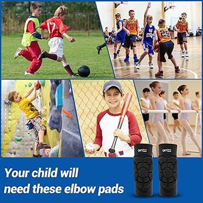 ONTYZZ 1 Pair Children's Elbow Pads Elbow Bandages Basketball Arm Warmers  Goalkeeper Protective Shooter Sleeve for Football Basketball Volleyball  Baseball Softball Tennis Cycling Outdoor, Size:S - Yahoo Shopping