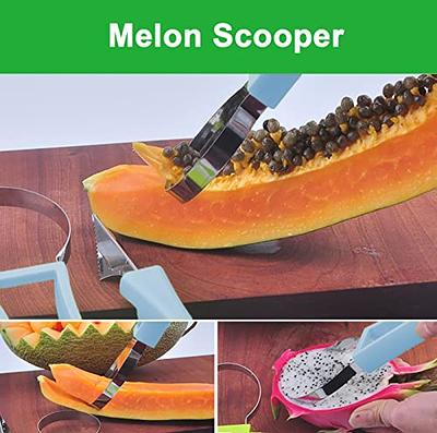 Watermelon Slicer Cutter with Melon Baller Scoop Set Fruit Scooper