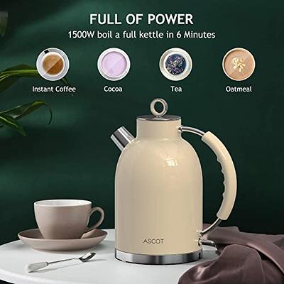 Electric Kettle, Variable Temperature Tea Kettle 1.7L, 1500W Fast Boil  Glass Wat