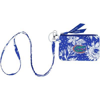 Vera Bradley LSU Tigers Rain Garden Front-Zip Wristlet