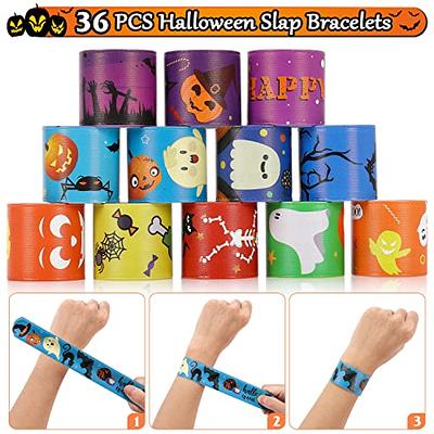 Halloween Party Favors for Kids - 36 PCS Friendship Bracelets Halloween  Party Supplies Party Decorations, Halloween Slap Bracelets Wristbands Print  with Spider Pumpkin Ghost Print Halloween Treats - Yahoo Shopping