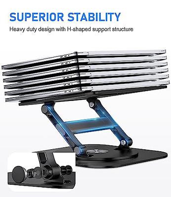  Adjustable Laptop Stand with 360 Rotating Base, OMOTON