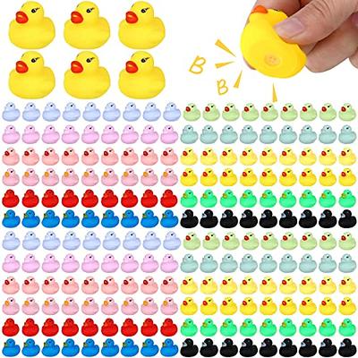 600 Pieces Rubber Duck in Bulk Bath Toys Set Bulk Mini Colorful