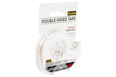 3M Scotch Double Sided Tape, 3 Core, 1/2 x 1296 - 2 pack