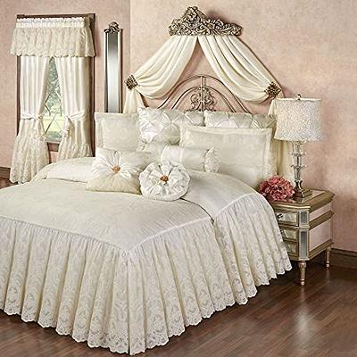 Solid Lace Velvet Bed Sheet Set Queen King Size Bedspreads Vintage