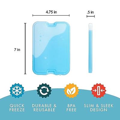 Healthy Packers Ice Pack for Lunch Box - 5 Ice Packs - Original Slim &  Long-Lasting Freezer Packs for your Lunch or Cooler Bag