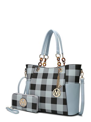 Buy ELLE Women's Satchel Blue Handbag Online