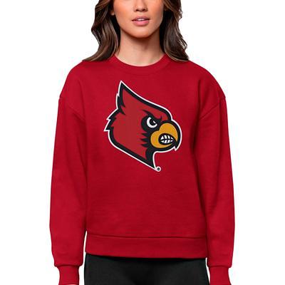 Men's Champion Gray Louisville Cardinals Baseball Icon Crewneck