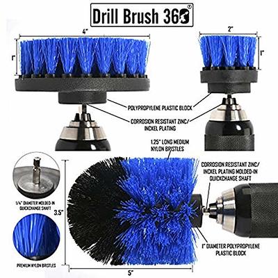 Drill Brush Attachment - Bathroom Surfaces Tub, Shower, Tile and Grout All  Purpose Power Scrubber Cleaning Kit –Grout Drill Brush Set – Drill Brushes