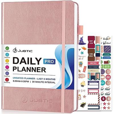 JUBTIC Daily Planner Undated, To Do List Notebook with Hourly Schedule, 7 *  10 Large Day Planner, Work Planner with Monthly Calendar, Appointment Book  to Balance Work and Life- Rose Gold - Yahoo Shopping