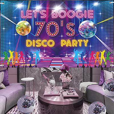 Disco Party Décorations Backdrop Dance Birthday Banner Backdrop