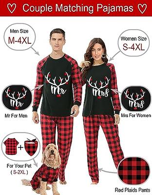 OLD NAVY MENS HOLIDAY RED TARTAN PLAID FLANNEL MATCHING PAJAMA SET SIZE:  4XL NWT