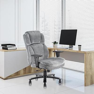 CLATINA Mid Back Office Desk Chair with Comfortable Thickened Seat