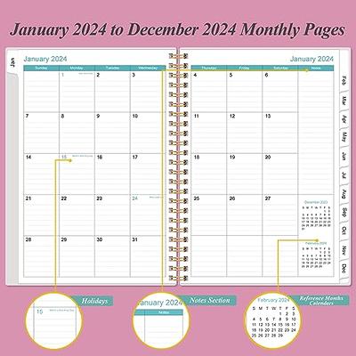 2024 Appointment Book & Planner - 2024 Daily Hourly Planner from January  2024 - December 2024, Weekly Appointment Book with 30-Minute Interval, 12  Monthly Tabs, Inner Pocket, Elastic Closure, Thick - Yahoo Shopping