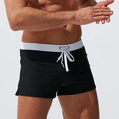 Men Swim Trunks Flocked Starlettes