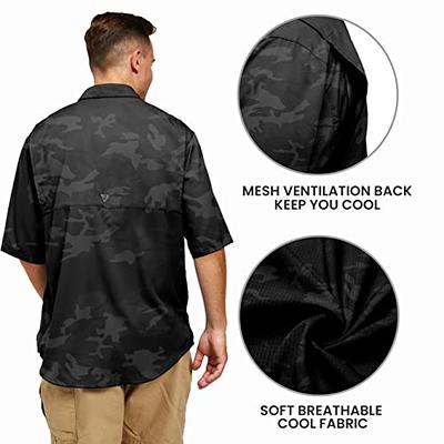 Men's Short Sleeve Camouflage Fishing Shirt