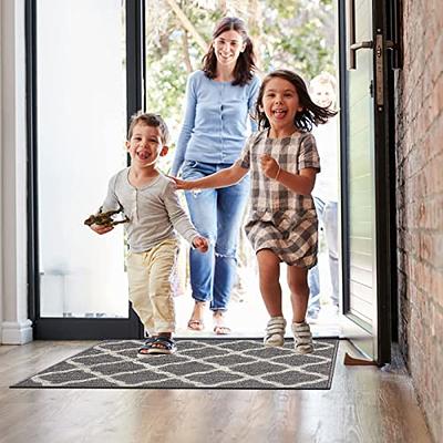 SHACOS Long Door Mats Indoor 20x59 Washable Front Door Mat Non Slip Water