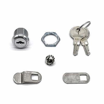 4Pack Cam Lock 5/8 Inch Tubular Cam Locks Keyed Alike with Chrome Finish  for Vending Machine Truck Pickup Tool Box Mailbox ATM Replacement Lock -  Yahoo Shopping