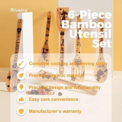 Bamboo Cooking Utensils 6PC Set Merry Christmas Gifts, Cooking Kitchen  Utensi