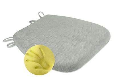 Sigmat Memory Foam Seat Cushion Anti-Slip Soft Round Stool Cushion Chair  Pad 16 Inch Grey