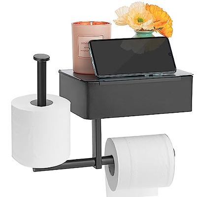 Sikon Toilet Paper Storage Organizer, Toilet Paper Holder Dispenser, 12  Rolls Compatible, Black, THZ-112