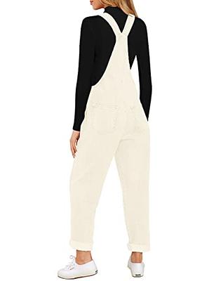 LookbookStore Work Outfits for Women Fall Womens Clothing Denim Overalls Women  Fall Clothes for Girls Denim Overall Overalls for Women Casual Summer  Cannoli Cream Size XL (Size 16 18) - Yahoo Shopping
