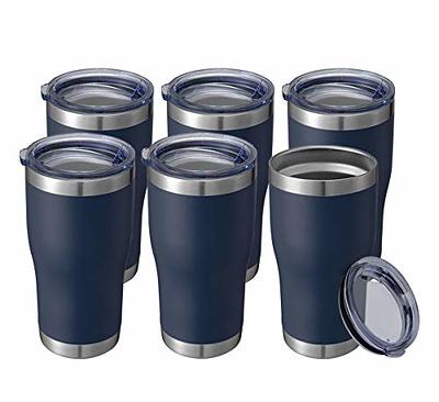 WETOWETO 30 oz Stainless Steel Tumbler, Insulated Coffee Tumbler Cup with 2  Lids and 2 Straws, Double Walled Travel Coffee Mug for Hot & Cold Drinks  (White, 1 Pack) - Yahoo Shopping