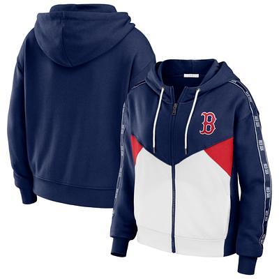 Women's New Era White Boston Red Sox Tie-Dye Full-Zip Hoodie