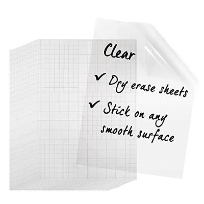 Fuutreo 100 Pcs White Dry Erase Whiteboard Sheets Bulk Self Adhesive White  Board Paper to Do List White Board Stickers Dry Erase Board Sheets for  School Office Home Supply - Yahoo Shopping