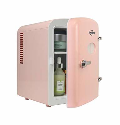 Asixxsix Mini Fridge, 4L Portable Cooler and Warmer Personal Makeup  Refrigerator with DC12V Car Plug for Food Skincare Cosmetic Beverage,  Beauty Fridge for Bedroom, Office, Car, Dorm (White US Plug) - Yahoo