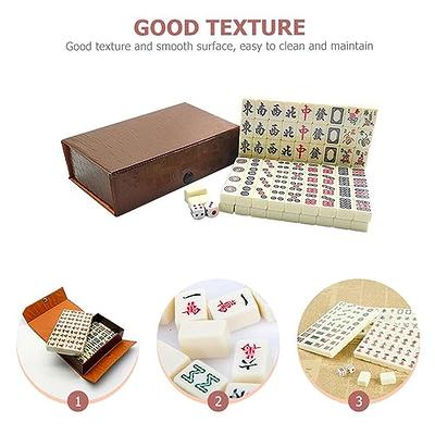 YINIUREN Chinese Mahjong Set Large 1.6-inch Mahjong Tiles 144 Melamine  Mahjong Tiles Set