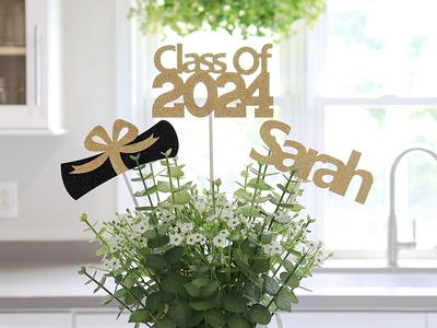 Graduation Centerpieces 2024, Decorations, Grad Party Decor, Class Of 2024  Centerpiece - Yahoo Shopping