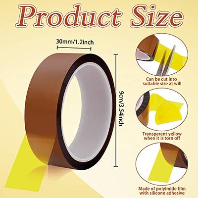 2 Rolls Heat Tape for Sublimation,30mm x 33m (108ft ) Heat Resistant Tape, Heat Transfer Tape,Heat Vinyl Press Tape,High Temperature Tape for  Electronics,Soldering,Circuit Board,Printing,No Residue - Yahoo Shopping